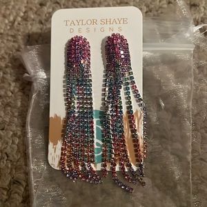 Pierced sparkly colorful studs